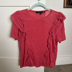 Veronica Beard Jeans Pink Tshirt Top Small